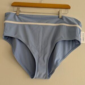 NWT Old Navy Light Blue and White Bathing Suit Bottoms 2X
